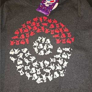 Pokémon Gray Hoodie with Red and White design